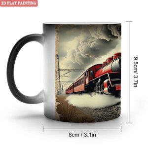 Frosted Black 11oz <b>Ceramic</b> <b>Mug</b> Heat Color Changing Sublimation For DIY Lovers - Product Image 1