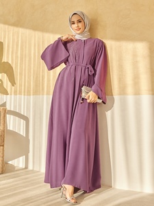 Abito Lungo Mediorientale da <span class=keywords><strong>Donna</strong></span>, <span class=keywords><strong>Vestito</strong></span> <span class=keywords><strong>Musulmano</strong></span>, Abito Lungo Turco-Dubai con Ricami Pesanti di Paillettes e Strass - Product Image 4