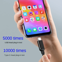 USB3.2 10Gbps Tipo C Cable USB a Tipo-C 3,2 Transferencia DE DATOS USB C Cable PD 60W Cable de carga rápida Tipo C Carga rápida