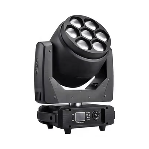 Gubera Sate Lighting 7*40W Zoom Bee Eye a todo Color RGBW 4 en 1 Wash Moving Head Light HH-LM740A para KTV room/Radio/Ballroom - Product Image 1