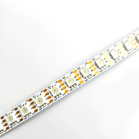 Bande LED RVB adressable 12V WS2815IC 5V WS2812B SMD5050 60/96/144 LED/m, contrôlée par la voix, pour la décoration paysagère