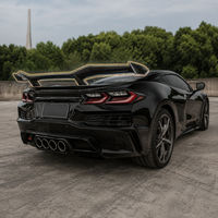 Kit d'aileron arrière réglable en fibre de carbone style Z06 pour Chevrolet Corvette C8, pièce extérieure automobile montée sur le coffre