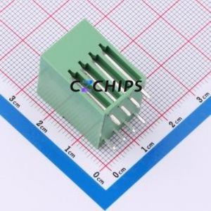 DB2EVH-3.5-2*4P-GN Plug-in Terminal Block Through hole,P=3.5mm Connector Board-to-Board / Socket - Closed 2x4P 3.5mm Green - Product Image 2