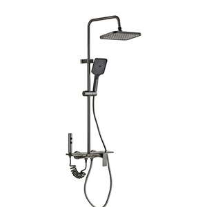 Luxe noir mat salle <span class=keywords><strong>de</strong></span> bain <span class=keywords><strong>douche</strong></span> robinet système thermostatique pluie pommeau <span class=keywords><strong>de</strong></span> <span class=keywords><strong>douche</strong></span> <span class=keywords><strong>douche</strong></span> à main bidet pulvérisation céramique Valve noyau - Product Image 6