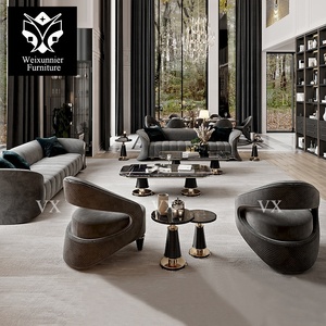 Luxury Modern 3+<strong>2</strong>+1 <strong>Imported</strong> Fabric Upholstery Sofa Set for Home &amp; Villa Luxury Living Room Couches - Product Image 2