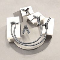 AISLING INTERNATIONAL Leyla Ensemble d'instruments neurochirurgicaux manuels en acier inoxydable, écarteur cérébral à 2 bras flexibles, premiers secours, CE