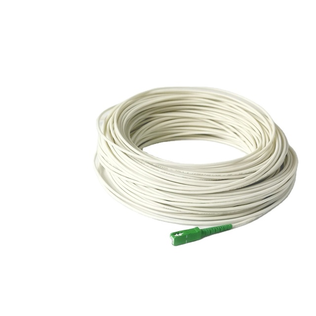 Cheap ZG Tech Simplex G657A2 Singlemode PVC LSZH 50m White Fiber Optic Pigtail SC/APC Connector 3-Year Warranty