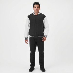 Factory Made Men's Varsity Jackets Stand Front 100% Cotton Winter Custom Label Hot Sale Competitive Price College Baseball - Product Image 1