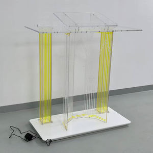 Moderno Podio de Acrílico Transparente para Iglesia, Escuela, Hotel, Hogar, Bar - Precio de Fábrica - Product Image 5