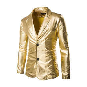 Completi Casual placcato in <span class=keywords><strong>oro</strong></span> M-3XL, completi da uomo aderenti aderenti europei e americani - Product Image 4
