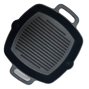 Vente en gros de poêles à griller en fonte émaillée antiadhésive de haute qualité gril carré barbecue poêle à griller de cuisine en fonte - Product Image 2