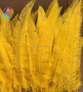 Plumas de Avestruz <span class=keywords><strong>Nandu</strong></span> al por Mayor de 50-55cm para Decoración de Fiestas, Hogar, Bodas, Manualidades, Sombrerería y Accesorios para el Cabello, Color Ciruela - Product Image 2