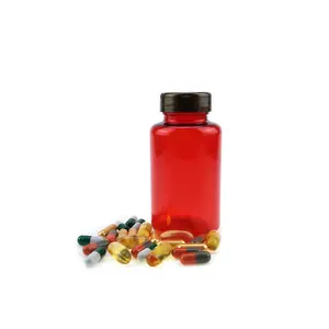 Fabriek Luxe 100Ml 120Ml 200Ml 250Ml Pet Farmaceutische Capsule Pil Fles Plastic Medicijn & Vitamine Containers Pot Naam