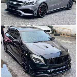 Aileron latéral, diffuseur et séparateur de bas de caisse en véritable fibre de carbone pour Mercedes Benz CLA220 260 CLA45 A45 W176 W117 2016-2019 - Product Image 3