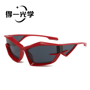 Square Oversized <b>Sunglasses</b> UV400 PC Frame Black Unisex Outdoor Use - Product Image 2