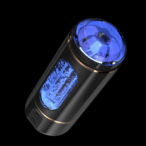 Men's Rechargeable Pleasure Cup Realistic Texture 10 Thrusting <b>Vibrator</b> Stroker Automatic Male Masturbator - Product Image 3