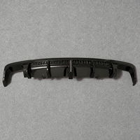 Diffuseur de pare-chocs arrière noir brillant aspect fibre de carbone pour Audi A6 S6 C8 2019-2025