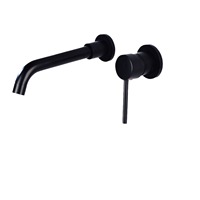 Robinet de lavabo moderne minimaliste en cuivre massif avec bec orientable, robinet de douche mural, douchette à main, plusieurs styles