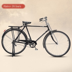 <span class=keywords><strong>Bicicletta</strong></span> Old-Fashioned <span class=keywords><strong>da</strong></span> <span class=keywords><strong>28</strong></span> Pollici a <span class=keywords><strong>28</strong></span> Barre per Uomo e Donna con Freno a Leva Classica Tradizionale e Nostalgica in Acciaio per Adulti - Product Image 6