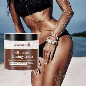 Produits de Bronzage Professionnels Crème Autobronzante Végane Personnalisée Intensifiante Extrême pour Femmes et Hommes, Lotion Bronzante Moyenne à Très Foncée - Product Image 1