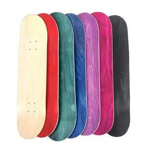 Baralho de skate, atacado a granel original profissional comprar 7 ply pro menina canadá madeira dura placa de skate de bordo personalizado baralho de skate