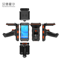 Escáner RFID Portátil Resistente con Android 13, PDA con Lector de Tarjetas Inteligentes RFID UHF Impinj E710 de Largo Alcance para Gestión de Activos