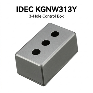 Interruptor de Botón Pulsador Metálico LED Verde de 30 mm <span class=keywords><strong>IDEC</strong></span> KGNW313Y, Momentáneo NO, IP65, Montaje en Panel para Control Industrial y Maquinaria - Product Image 2