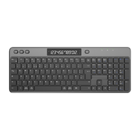 Nouveau produit innovant : Clavier à membrane sans fil USB 2,4 GHz rechargeable, pleine taille, ergonomique et programmable à 12 touches pour le bureau