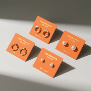 Proveedor Mayorista de Tarjetas de Exhibición Personalizadas para Empaque de Joyería para Aretes y <span class=keywords><strong>Collares</strong></span> - Cartulina Ecológica de Lujo para Branding - Product Image 1