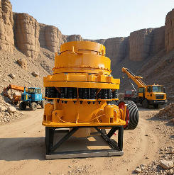 Concasseur à cône Hp300 produit 200 tonnes de gravier, ligne de production de pierre de quartz, minerai de fer, bauxite - Product Image 5