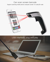 DS6600 Escáner de mano resistente industrial Interfaz USB con cable 2D 1D Elemento Supermercado Uso IOS Android Compatible Stock CMOS