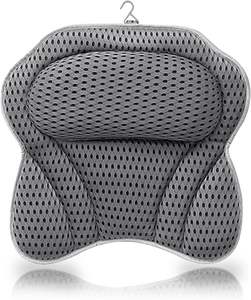 Oreiller de bain et coussins de <span class=keywords><strong>baignoire</strong></span> en polyester 4D pour le soutien de la tête, du cou, des épaules et du dos - <span class=keywords><strong>Repose</strong></span>-tête ergonomique moderne - Product Image 5