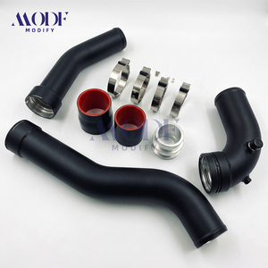 Kit Pipa Pengisian Aluminium Berkinerja Tinggi untuk BMW N20 <span class=keywords><strong>2</strong></span>.0T Seri-F |   Flens CNC Machined & Anodized Matte Black - Product Image 5