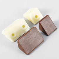 Équerres d'angle en plastique, équerres d'angle en plastique à 90 degrés avec capuchons, équerres d'angle en nylon pour étagères, supports d'angle à 90 degrés