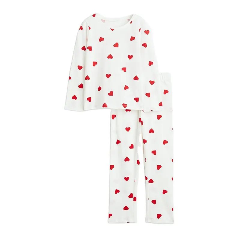 Neue benutzer definierte Druck niedlichen Pyjama-Set Kinder Frühling Herbst Kinder Pyjamas Baumwolle Mädchen Nachtwäsche Pyjamas für Kinder