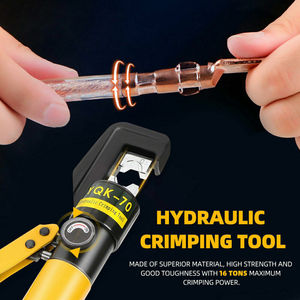 <span class=keywords><strong>16</strong></span> tấn 8 chết thủy lực crimper dây Pin Cáp Lug thiết bị đầu cuối Uốn Tóc bồng công cụ - Product Image 4