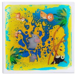 30 CM Listo para Enviar 6 Piezas de Baldosas Líquidas Sensoriales para Piso con Diseño de Animales para Aliviar el Estrés y la Educación Sensorial para Niños Autistas - Product Image 5