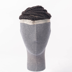 Tupé brasileño de cabello humano virgen para <span class=keywords><strong>hombre</strong></span> Color negro azabache <span class=keywords><strong>Afro</strong></span> Crnrow Box <span class=keywords><strong>Trenzas</strong></span> Tupé de encaje completo - Product Image 1