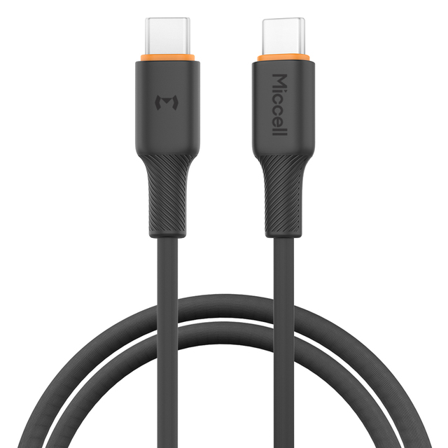Miccell Quick Charge Usb-c Data Cable for Android Phone 60W PD Fast Chargeing Usb Data Cable Type c to Type c Charging Cable