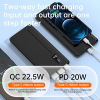 Batterie Li-Polymère 10000mAh pour A335, étanche, ultra-mince, batterie externe portable, charge rapide 22,5W avec affichage numérique LED