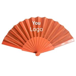 Factory Custom <b>Large</b> Elegant Bamboo Folding Hand <b>Fan</b> Traditional Folk Art Painted for Wedding or Home Decoration - Product Image 1