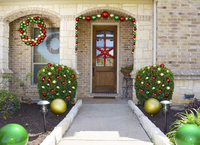 Boule de Noël géante incassable sans couture et légère personnalisée boules décoratives en verre cadeaux de vacances ornements décoration d'arbre de Noël