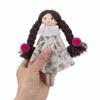 Peluche personnalisée professionnelle style coréen, petite peluche douce faite à la main, poupée fille en coton rembourré, porte-clés, breloque de sac