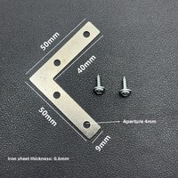 Équerres d'angle en métal zinc pour renforcement de cadre, supports en L et en T, protections d'angle à 90 degrés, attaches pour chaises