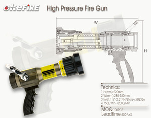 Okefire पिस्टल पकड़ शाखा पाइप स्प्रे जेट अग्निशमन पानी की नली बंदूक प्रकार नोक - Product Image 6