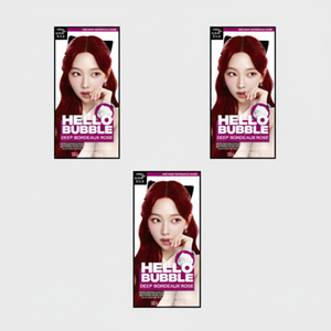 Mi-en-en-en-hellobolle profondo Bordo Rose 3 pz Shampoo colorante Semi-permanente senza ammoniaca con ingredienti a base di erbe per uso domestico - Product Image 1