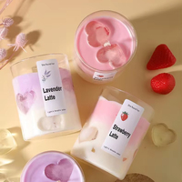 Individuelle Private Label Wohndekor-Geschenk Matcha Latte Geformte Duftkerze Neuartige Getränke-Optik Aromatherapie-Kerze
