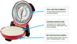 Directo de fábrica al por mayor eléctrico sin humo <span class=keywords><strong>Pizza</strong></span> Maker Idioma francés que funciona para uso doméstico en <span class=keywords><strong>Italia</strong></span> - Product Image 6
