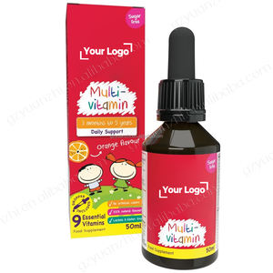 OEM Sugar Free Organic Multimineral Toddler Multivitamínico Líquido Gotas para Crianças Suporte Imunológico - Product Image 1