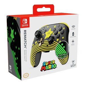 จอยสติ๊กเรืองแสงสีดำเหลือง REMATCH สำหรับ Super Mario Star Gamepad ไร้สาย/BT แบบมีสาย สำหรับ IOS Android PC TBC 8101 75 - Product Image 2